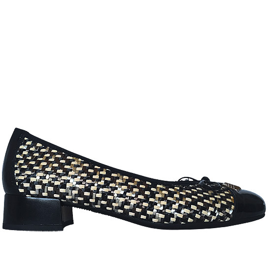 PITILLOS SALON TRENZADO TACON BAJO MUJER 6670 NEGRO PITI010