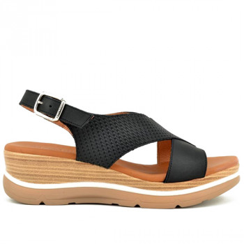 Sandalias Cuña Esparto Sandalia Paula Urban 24-651 Platino Alma En - Main Image