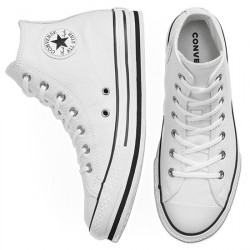 CONVERSE JUNIOR SNEAKER PIEL CHUCK TAYLOR ALL STAR PLATFORM EVA HI 666392C  WHITE/WHITE/BLACK CON069