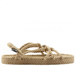NOMADIC STATE OF MIND SANDALIAS PLANAS CUERDA RECICLADA PARA MUJER JC  DOUBLE DECKER CAMEL NOMI001