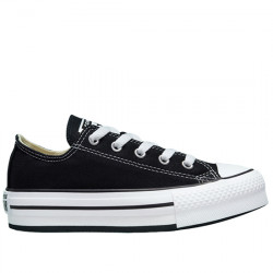 CONVERSE YOUTH SNEAKER CHUCK TAYLOR ALL STAR LOW TOP LIFT PLATFORM 372861C BLACK/WHITE/BLACK CON138