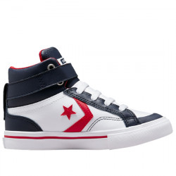 CONVERSE YOUTH SNEAKER PRO BLAZE STRAP HIGH TOP A03772C WHITE/OBSIDIAN/RED CON141