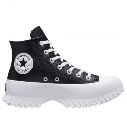 CONVERSE SNEAKER CHUCK TAYLOR ALL STAR LUGGED 2.0 LEATHER HIGH TOP A03704C BLACK/EGRET/WHITE CON148