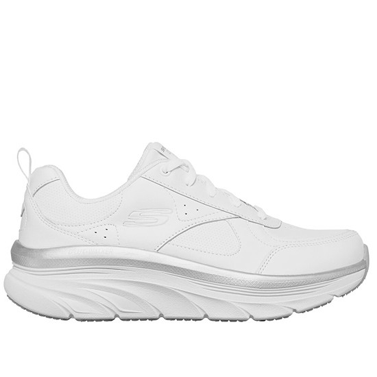 SKECHERS RELAXED FIT: D'LUX WALKER - TIMELESS PATH DEPORTIVO CASUAL MUJER 149312 WHITE/SILVER SKE095