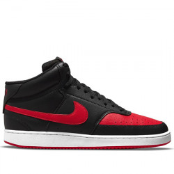 NIKE COURT VISION MID DEPORTIVA CASUAL PIEL HOMBRE DM8682 001 BLACK/UNIVERSITY-RED WHITE NIKE288