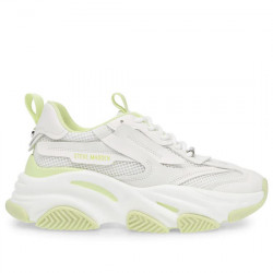 STEVE MADDEN SNEAKER CHUNKY REJILLA Y SINTÉTICO CASUAL MUJER POSSESSION SM11001910-04005-16X WHITE/LIME STMA023