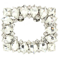 SHINY DECORACIÓN DE CALZADO (2 UNIDADES) 1196 MARCO PLATA SHINY196