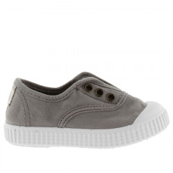 VICTORIA INGLESA SIN CORDONES CON PUNTERA LONA 106627 GRIS VIC237