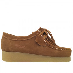 AGOT ZAPATO WALLABEE SERRAJE PARA MUJER BEE ROBLE AGOT014