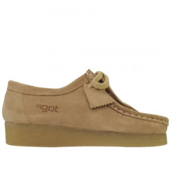 AGOT ZAPATO WALLABEE SERRAJE PARA MUJER BEE MUSHROOM AGOT015