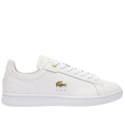 LACOSTE CARNABY PRO SNEAKERS PIEL CASUAL MUJER 747SFA0040216 WHITE/GOLD LAC066