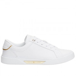 TOMMY HILFIGER SNEAKER PIEL CASUAL MUJER CHIC HW COURT FW0FW07813YBS WHITE TOM157