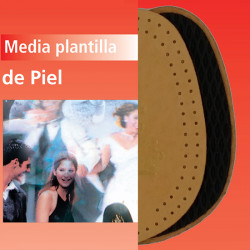 NORTE MEDIA PLANTILLA DE PIEL PARA CALZADO ART. 3024 CAMEL LAGO018