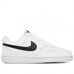 NIKE WMNS COURT VISION LOW NEXT NATURE DEPORTIVO PIEL CASUAL MUJER DH3158 101 WHITE/BLACK-WHITE NIKE337