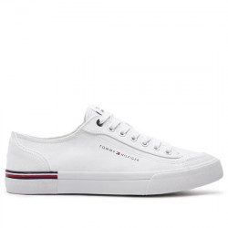 TOMMY HILFIGER SNEAKER LONA HOMBRE CORPORATE VULC CANVAS FM0FM04954 YBS WHITE TOM168