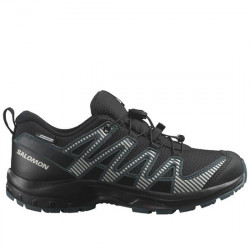 SALOMON XA PRO V8 CSWP J ZAPATILLA TRAIL JUNIOR WATERPROOF 475680 BLACK / PHANTOM / DARK SLATE SAL213