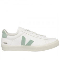 VEJA SNEAKERS MUJER CAMPO CHROMEFREE LEATHER CP0502485A WHITE MATCHA VEJA050