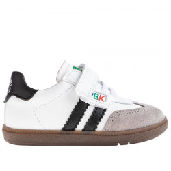 PABLOSKY SNEAKERS PIEL VELCRO RESPETUOSO-BAREFOOT NIÑOS 046701 BLANCO PAB137