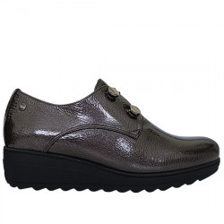 KAOLA ZAPATO BLUCHER BOTONES CHAROL CUÑA MUJER 5053 ANTRACITA KAOL008