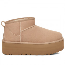 UGG W CLASSIC ULTRA MINI PLATFORM BOTINES MUJER W/ 1135092 SAND UGG117