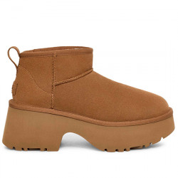 UGG W CLASSIC ULTRA MINI NEW HEIGHTS BOTINES TACÓN MUJER W/ 1158311 CHESNUT UGG119