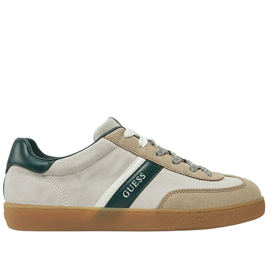 GUESS SNEAKER ZAPATILLA CASUAL SERRAJE HOMBRE NOLA III FMPNIISUE12 WHITE  GREEN GUE143 Color Gris Talla 40