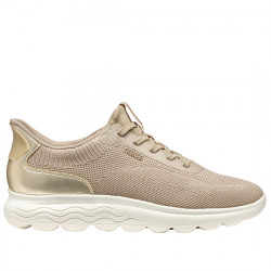 GEOX D SPHERICA PLUS SNEAKER TEJIDO CASUAL MUJER D557MA 06KBC CH62L LT TAUPE/LT GOLD GEOX205