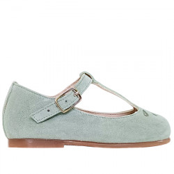 GULLIVER ZAPATO T-STRAP CUPLÉ ANTE NIÑA MP-1018 SALVIA GUL045