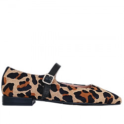 MIRAI ZAPATO MERCEDES PIEL PONY ANIMALPRINT MUJER S-4228 JAGUAR MIRA005