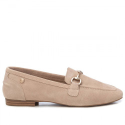 CARMELA ZAPATO MOCASÍN SERRAJE ESTRIBO MUJER 162175 BEIGE CARM080