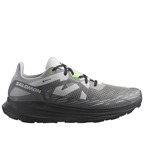 SALOMON ULTRA FLOW GTX GORE-TEX ZAPATILLA TRAIL WATERPROOF HOMBRE 476927  SHARKSKIN/BLACK/GRAY VIOLET SAL229 Color Gris Talla 43 1/3