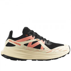 SALOMON ULTRA FLOW W ZAPATILLA TRAIL RUNNING MIXTO MUJER 478084 BLACK / TENDER PEACH / FUSION CORAL SAL230