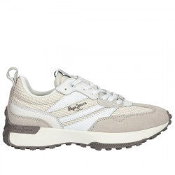 PEPE JEANS LUCKY KNIT SNEAKERS MULTI CASUAL MUJER PLS60041 808 WHITE PPJ041