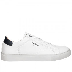 PEPE JEANS JOE BASIC DEPORTIVAS PIEL CLÁSICA CASUAL HOMBRE PMS00048 800 WHITE PPJ043