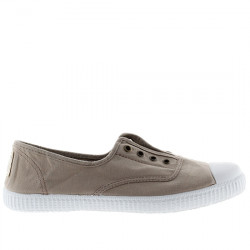 VICTORIA 1915 INGLESA SIN CORDONES Y ELÁSTICO CON PUNTERA LONA DREC® 106623 BEIGE VIC319