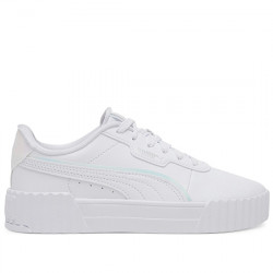 PUMA CARINA 3.0 HOLO 2.0 JR SNEAKER PIEL CASUAL JUNIOR 402280 01 WHITE PUMA037