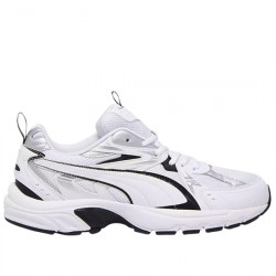 PUMA MILENIO TECH SNEAKER REJILLA TRAINING HOMBRE 392322 01 WHITE-BLACK-SILVER PUMA039