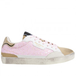 PEPE JEANS LANE SEQUINS G SNEAKERS GLITTER CASUAL NIÑAS PGS30619 318 PINK PPJ046
