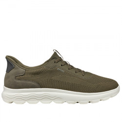 GEOX U SPHERICA PLUS SNEAKER TRANSPIRANTE TEJIDO HOMBRE U55MPA 06KEK C3009 MILITARY GEOX206