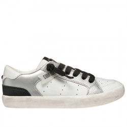 GEOX RESPIRA J GISLI SNEAKERS EFECTO PIEL CASUAL NIÑAS J554NA 054AJ C0007 WHITE/SILVER GEOX208