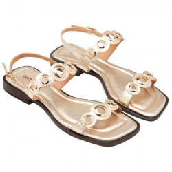 GIOSEPPO SIREN SANDALIAS PIEL OLLADOS PARA MUJER 74348 PLATINO GIO399
