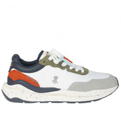 ELPULPO SNEAKERS SERRAJE Y NYLON CONTRASTES CASUAL PARA HOMBRE 11120126734100 WHITE ELPU001