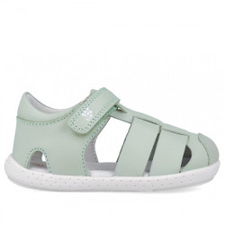 GARVALÍN SANDALIAS PIEL CANGREJERA VELCRO NIÑOS RESPETUOSO-BAREFOOT 252326-C829 NUBE GARV028