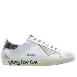 4B12 SUPRIME SNEAKER DE PIEL CASUAL PARA HOMBRE UBS207 OFF WHITE/BLACK 4B12016