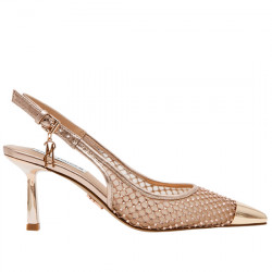 STEVE MADDEN VIXYN STILETTO SLINGBACK DE MALLA CON STRASS MUJER SM11003536-04005-045 GOLD STMA080