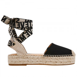 STEVE MADDEN CANARY ALPARGATA ATAR LONA PLANA SM11003798-04004-986 BLACK CANVAS STMA082
