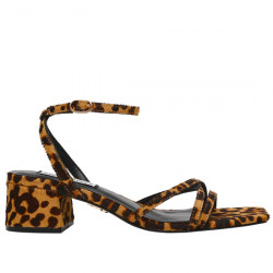 STEVE MADDEN GABBY-L SANDALIA PIEL PONY ANIMALPRINT TACÓN ANCHO SM11003659-03001-969 LEOPARD STMA083