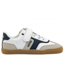 MUSTANG FREE SNEAKERS EFECTO PIEL VELCRO NIÑOS RESPETUOSO-BAREFOOT 48942-C58021 WHITE / NAVY MUST134