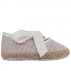 CHUCHES ZAPATO LAZO LINO BEBÉS CH-793 LINO HIELO CHU045