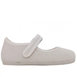 CHUCHES ZAPATO MERCEDES LONA NIÑAS 78-16 CRUDO CHU046